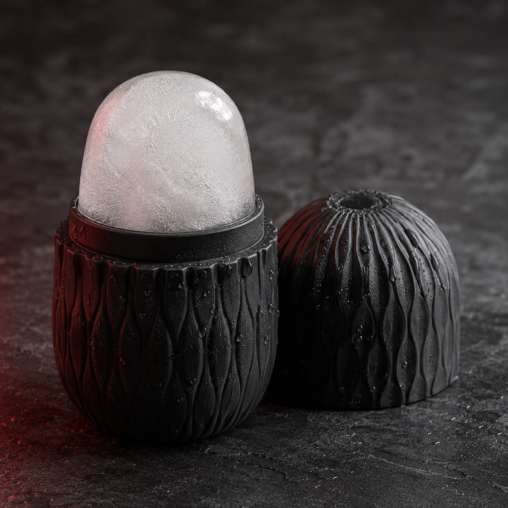 AscendLab Ice Face Roller — detal silikonu i lodu