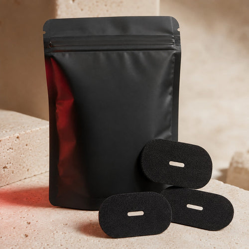 AscendLab Mouth Tape — czarne plastry i opakowanie
