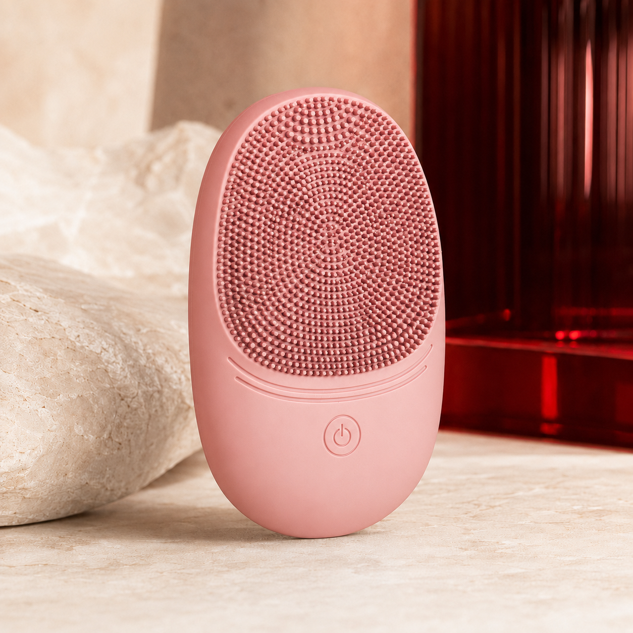 AscendLab Sonic Facial Brush — różowy
